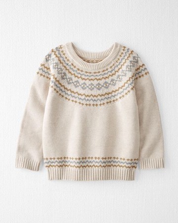 Toddler Organic Cotton Fair Isle Sweater