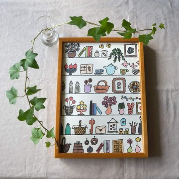 「my favorite shelf ( natural ) 」A4 海報