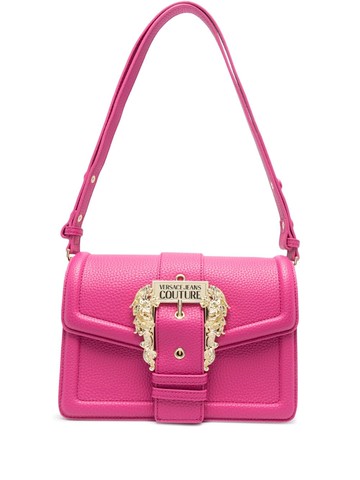 Versace Jeans Couture - Baroque-buckle crossbody bag - women - Polyester/Polyester/Polyurethane Resin - One Size - Pink