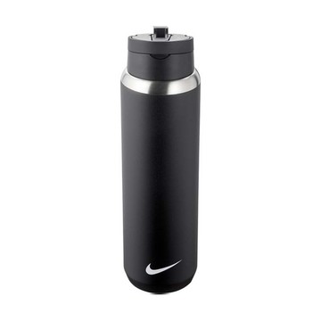 NIKE SS RECHARGE 吸管保冷瓶 24OZ 水壺 黑色 N100163209124 [台灣現貨]
