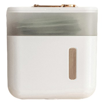 懶角落 多功能浴室壁掛抽取式紙巾盒  透灰  1個