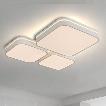 現代風調光調色銀白色吸頂燈 44-3092