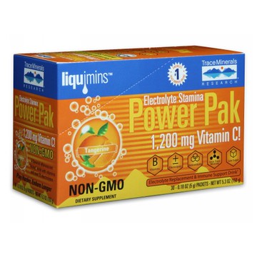 Electrolyte Stamina Power Pack Tangerine Tangerine 30 Packets by Trace Minerals