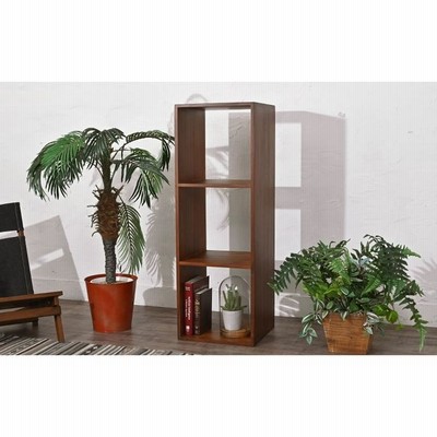 オープンシェルフ チーク古材ラック3段 天然木 チーク材 収納 ラック オープンラック キューブボックス