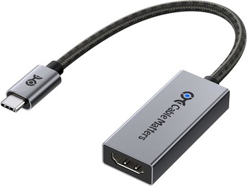 [5美國直購] Cable Matters 201488 (適macOS) 48Gbps USB-C 轉 HDMI 2.1 轉接線 15cm 轉接器 兼容 Thunderbolt 5 4 8K 4K _PP4