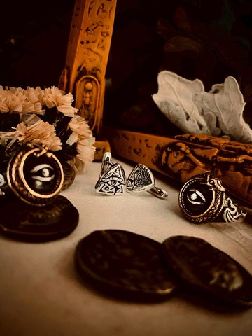 【埃及系列】荷魯斯/易扣式/銀/單耳