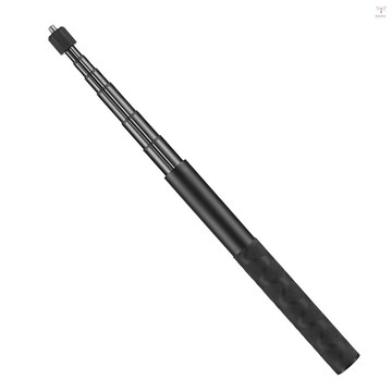 可伸縮隱形自拍杆鋁合金 1/4 英寸螺絲 120 厘米/47.2 英寸最大。 Insta360 X4/ X3/ ONE