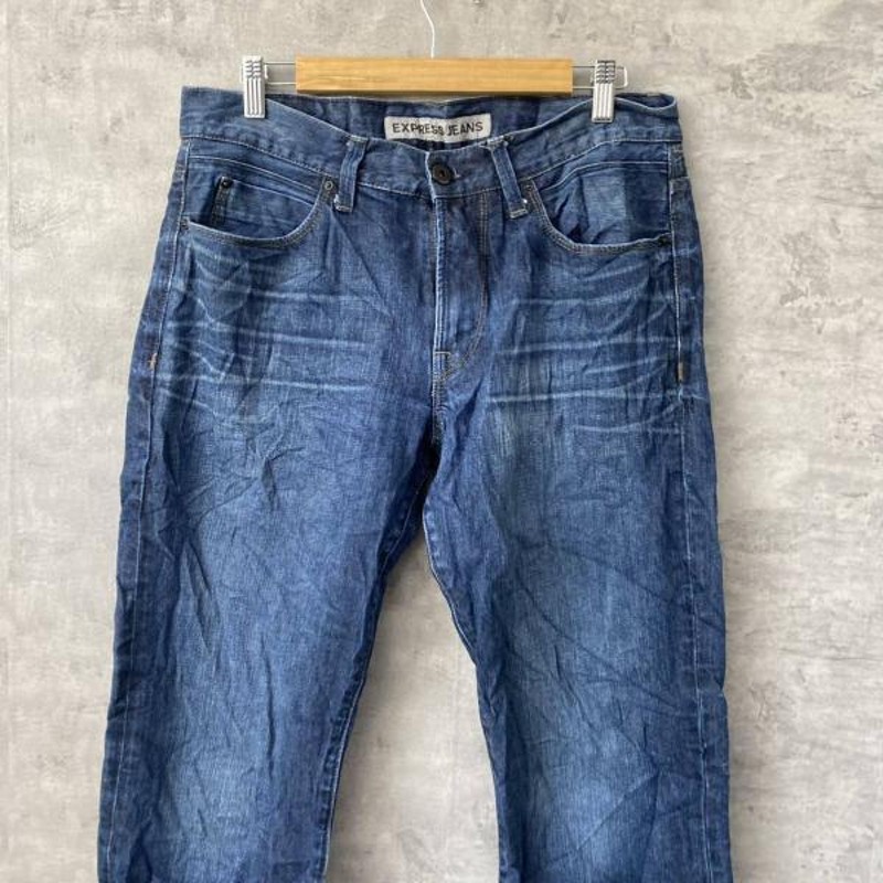 EXPRESS JEANS デニムジーンズパンツ インディゴブルー ブーツカット 