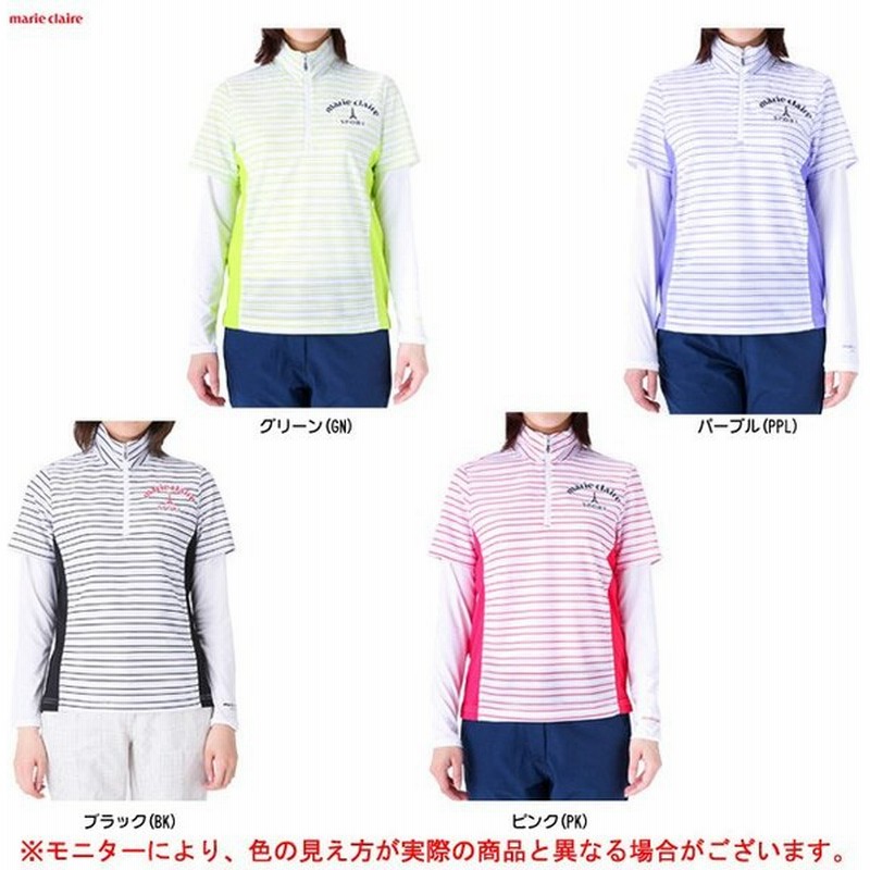 Marie Claire マリクレール 半袖ポロシャツ 長袖インナーシャツ セット ゴルフ ウェア Uvカット レディース 通販 Lineポイント最大0 5 Get Lineショッピング