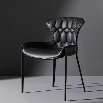 免運 附發票 超低價 工廠直銷 意式輕奢餐椅家用酒店現代餐廳簡約設計師靠背靠背椅凳子高級椅子 快速發貨