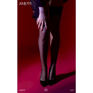 AMOTi緹 | T030心靈感觸-纤[中高筒襪]性感女復古蕾絲防滑過膝襪