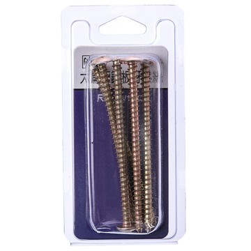 676 大扁頭鐵板牙螺絲 3/16X3" 5支