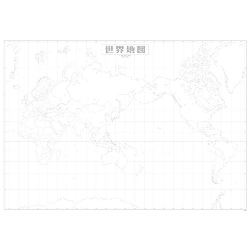 世界白地図