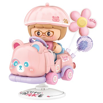 LoZ 微型積木 4301  粉熊搖搖車  1個