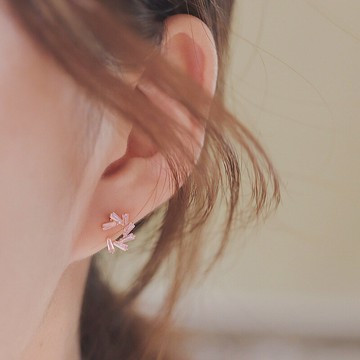 十四行詩｜幻燈雪影之詠耳釘 S925銀 梧桐好物嚴選