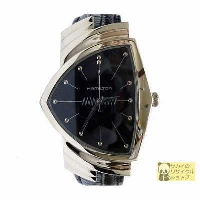 HAMILTON ハミルトン ベンチュラ 6337 SS 黒文字盤 メンズ 待望の黒文字盤 イエローゴールドのベンチュラ入荷。 H24301731