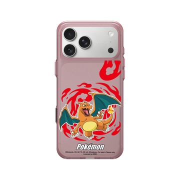 iPhone 17 Pro Max Clear (相機按鈕) 晶醺玫 - 寶可夢 Pokemon - 戰鬥系列-噴火龍