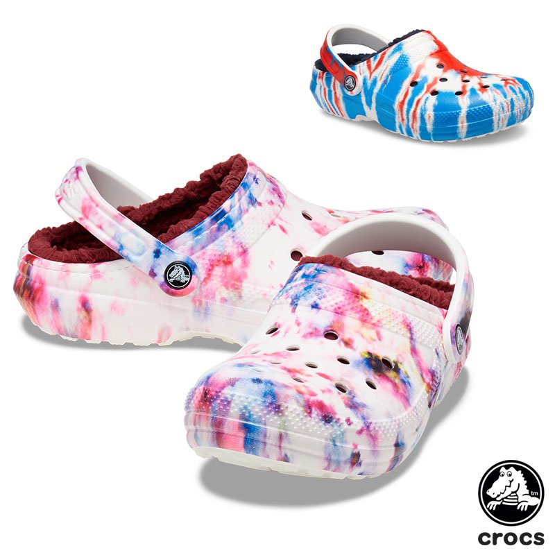 クロックス CROCS クラシック ラインド タイダイ クロッグ classic lined tye dye clog メンズ レディース サンダル  シューズ ボア 秋冬 男女兼用 [BB] 通販 LINEポイント最大0.5%GET | LINEショッピング