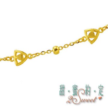 【甜蜜約定】甜蜜純金手鍊-約重1.14錢(HC-S1605)