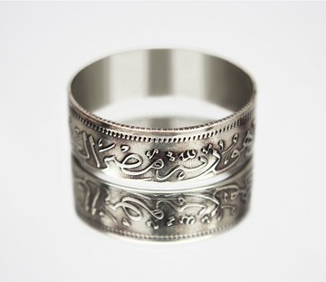 埃及硬幣戒指 5 piastres 1967 年埃及戒指埃及戒指埃及戒指男士