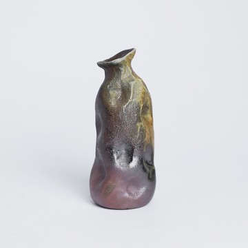 明芽窯 l 柴燒重落灰創意小花瓶 一輪插 陶器 花器 蒐藏品 T