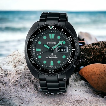 SEIKO 精工 Prospex 黑潮夜視 200米潛水機械錶-SRPK43K1/4R36-06Z0SD/45mm