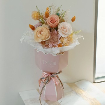 畢業花束禮物 永生太陽花向日葵玫瑰花束 情人節生日企業贈品課程