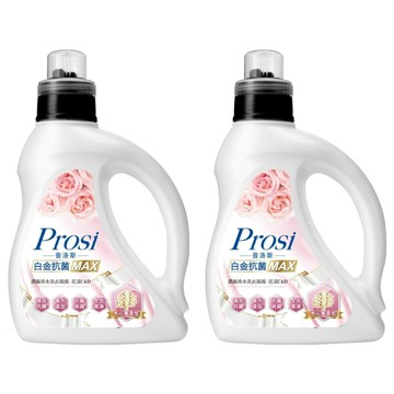 Prosi 普洛斯 白金抗菌MAX濃縮香水洗衣凝露 花漾C&D 酵素配方 全效潔淨 散發牡丹香氣 高溶解度 易沖洗不殘留  1.6L  2瓶