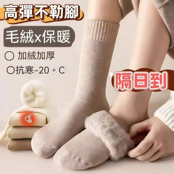 特賣🎀羊絨襪子女 冬季中筒加絨加厚款保暖毛圈襪 冬天超厚羊毛女士冬款長襪 加絨保暖滑雪襪子 冬季加厚雪地襪 高筒襪毛襪