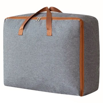 E.dot 陽離子手提棉被收納袋 灰色 特大號  特大(58 x 50 x 25cm)  1個