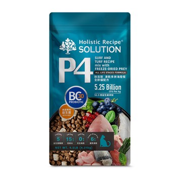 【耐吉斯】P4 凍乾多拼海陸餐-全齡貓 9.5磅(貓飼料/貓糧)