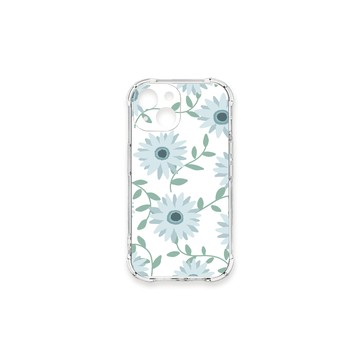 iPhone 13 mini 殼 TRON IPhone 13 MINI 平塗手繪花C款 四角防摔殼 手機殼