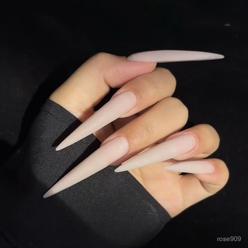 💅限時下殺穿戴甲💅【1009人收藏】純手工穿戴美甲高級新款裸色磨砂顯白貼片可拆卸指甲手工穿戴甲 YAUQ