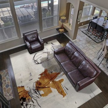 【山德力】抽象抽象短毛大地毯 240x340cm 戴茵