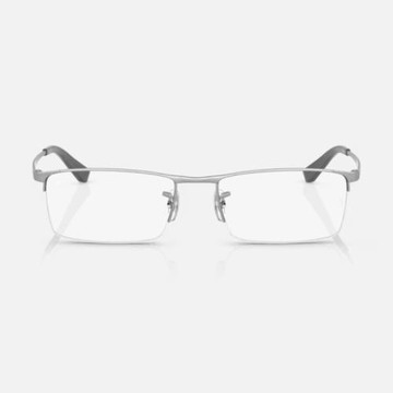 【RayBan 雷朋】方形金屬光學眼鏡(RX6281D-2620 55mm)