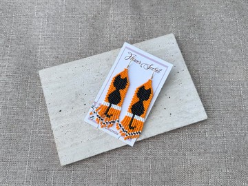 240240 miyuki 串珠 耳環 萬聖節限定