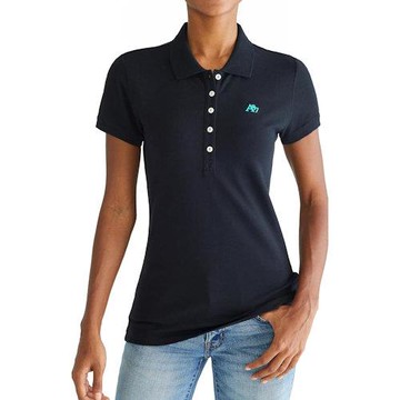 Aeropostale 2025女時尚字母標誌寶藍色短袖POLO(預購)