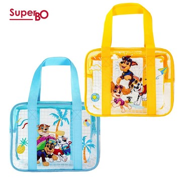 【SuperBO】透明防水幼童便當袋(汪汪隊)2入組