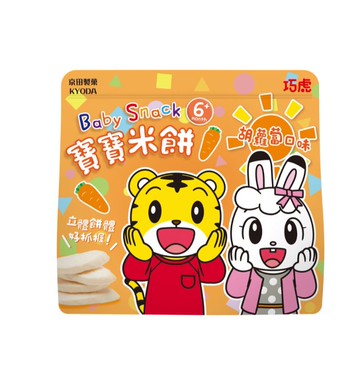 京田 巧虎寶寶片狀米餅 (胡蘿蔔)30公克