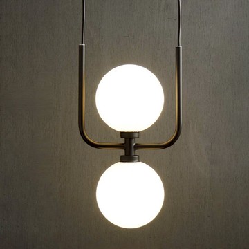 白玉玻璃造型吊燈 F97-51-5028-2 (附燈泡不保固)