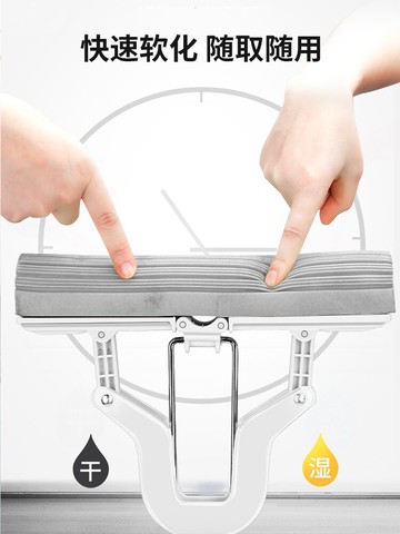 好媳婦家用懶人對折式海綿拖把拖地神器免手洗膠棉拖把海綿頭