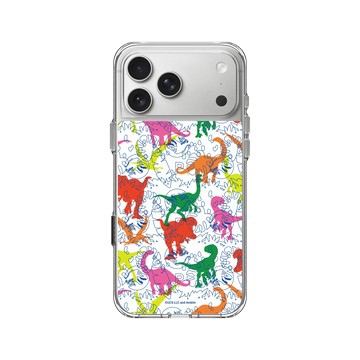iPhone 17 Pro Max Clear Case（相機按鈕） 透明 - Jurassic Park/ Jurassic World - RISO印刷