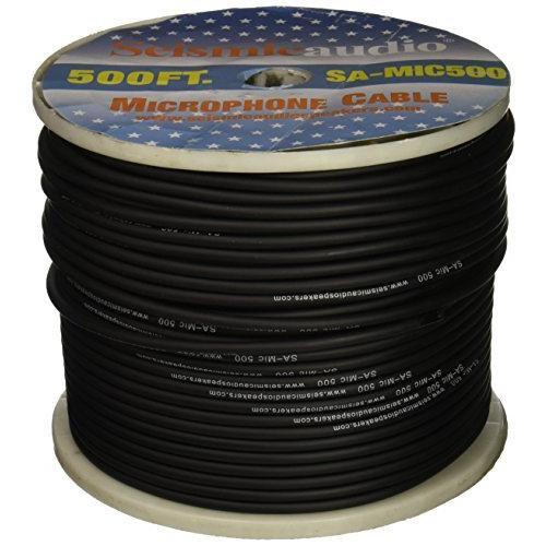 Seismic Audio Spool of Feet Microphone Cable Build Your Own Mic Cables SA-MIC500