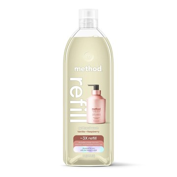 Method 金緻洗手乳補充瓶  玫瑰金(香草覆盆子)1000ml