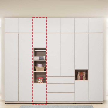 1.3尺收納衣櫃+被櫥櫃 收納櫃 低甲醛木心板 ABS封邊【169A5144】 Leader傢居館169-BD02-1+BD02-2