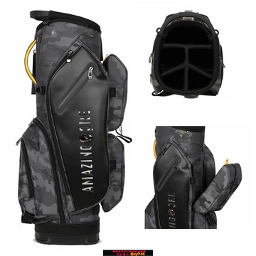 {保固一年 可打統編}2024新款高爾夫球包深色迷彩支架包男女款球桿袋輕便捷緹綸防水包