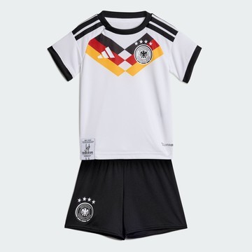 adidas 世界盃 德國 主場球迷版 運動套裝 吸濕排汗 短袖/短褲 嬰幼童裝 JZ4558 官方直營