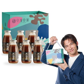 谷溜谷溜任選 【谷溜谷溜】黑瓊露(黑木耳露)6瓶禮盒裝｜295ml*6瓶/中秋禮盒