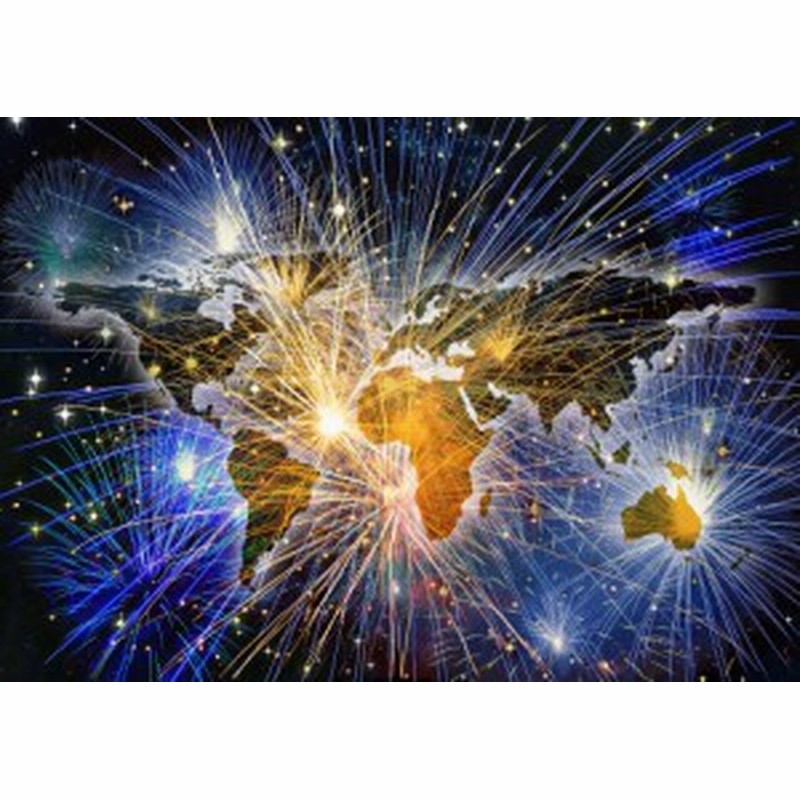 絵画風 壁紙ポスター ファイヤーワーク世界地図 アート 光 花火 キャラクロ Wmp 016a2 版 594mm 4mm 通販 Lineポイント最大1 0 Get Lineショッピング