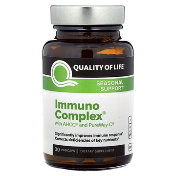 Quality of Life, Immuno Complex，30 粒素食膠囊